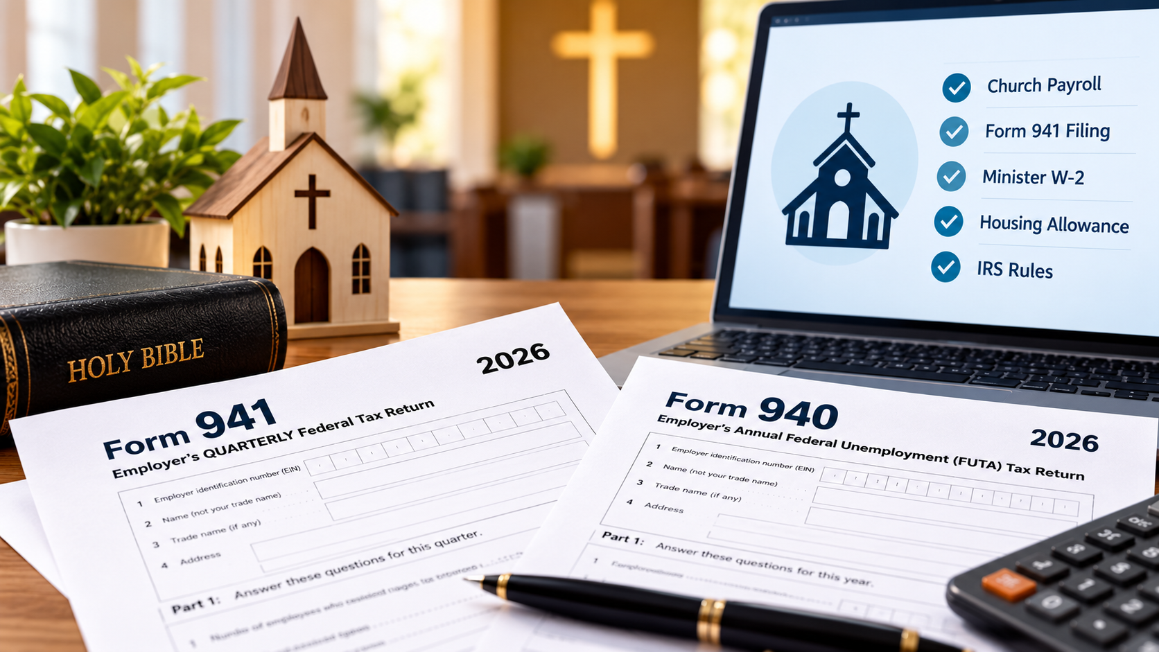 Form 941 for Churches and Ministers: Who Files and What Goes on Each Line